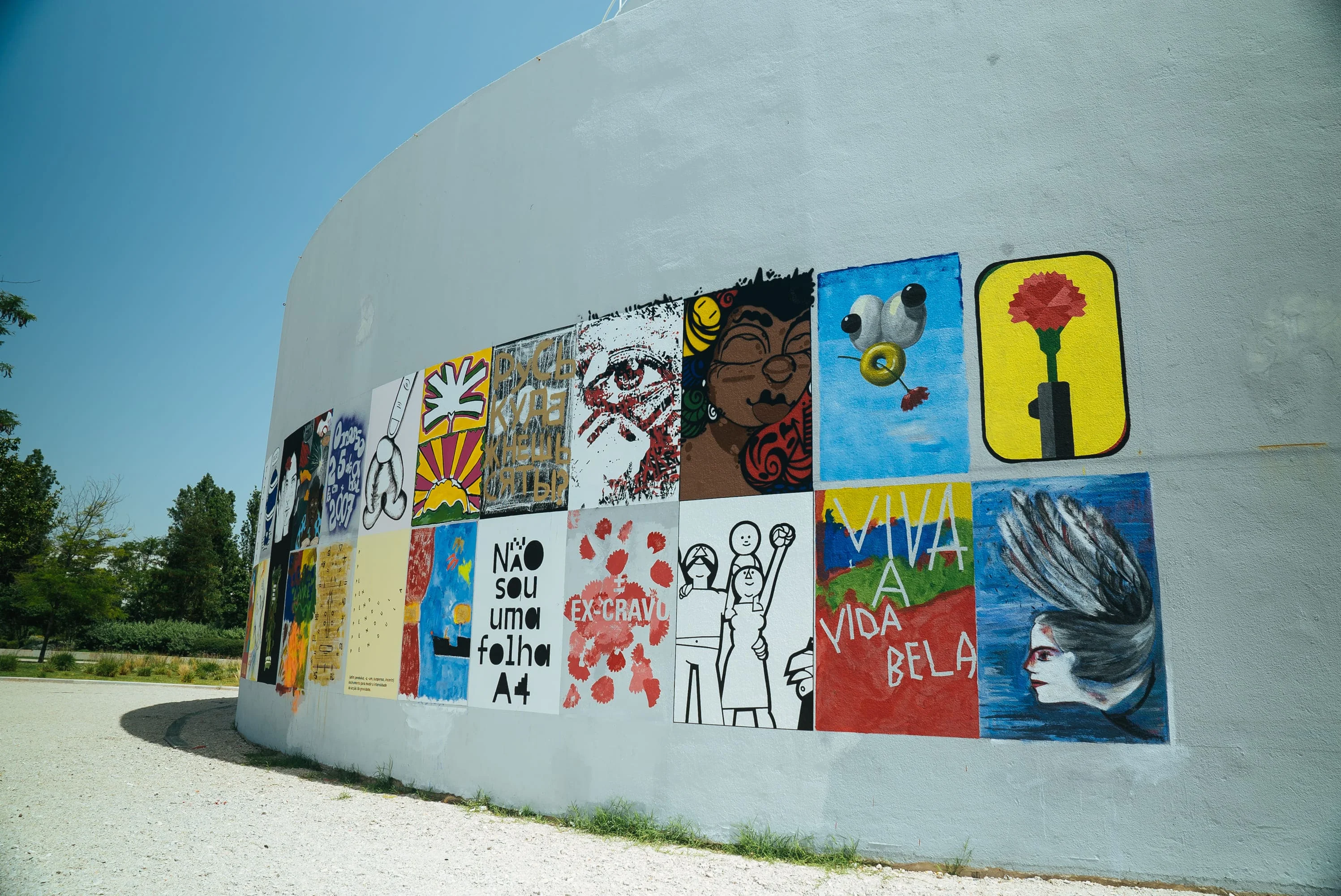 48 artistas, 48 anos de liberdade — Walls work, 2022, Lisbon, Portugal