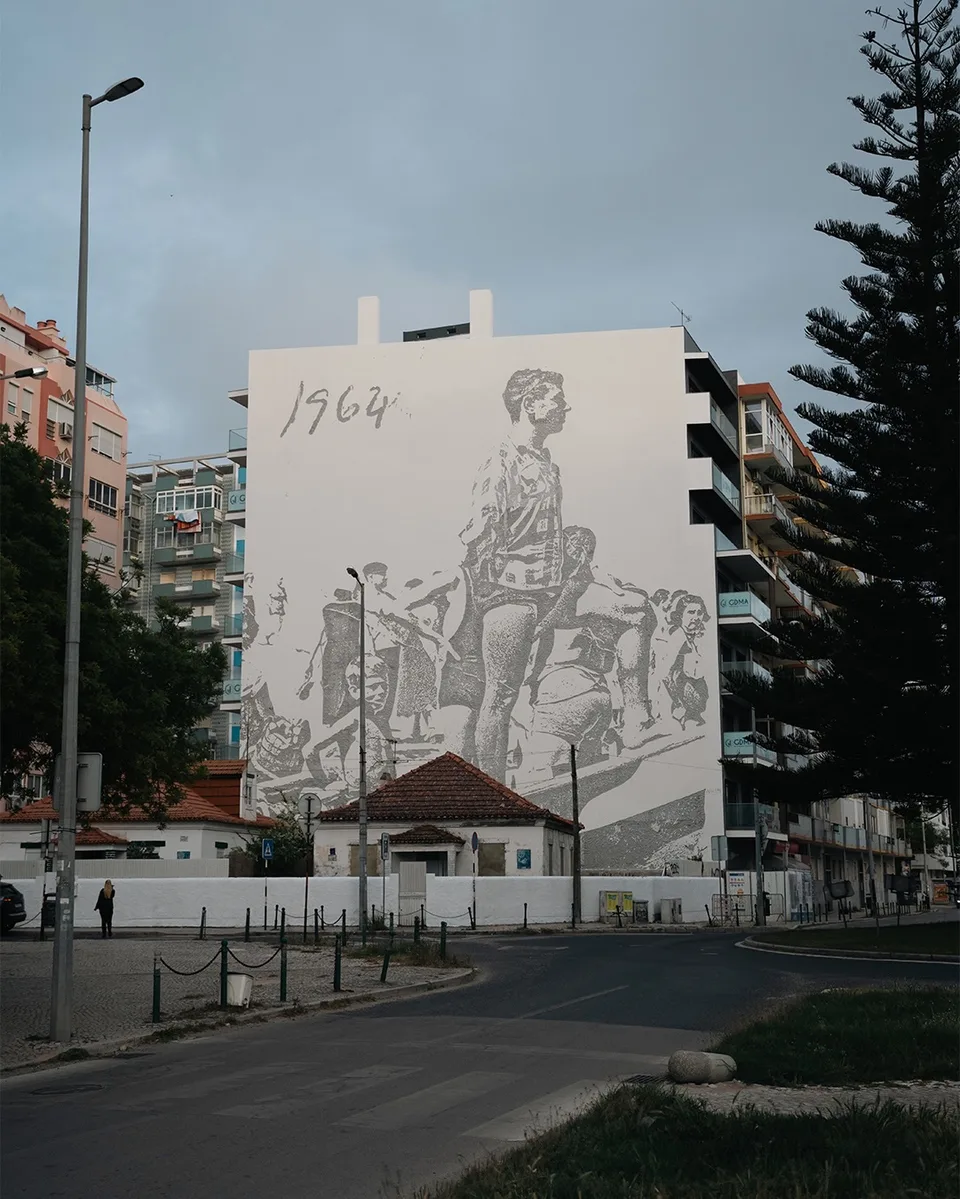 SENTINELA — Walls work, 2026, Costa da Caparica, Portugal
