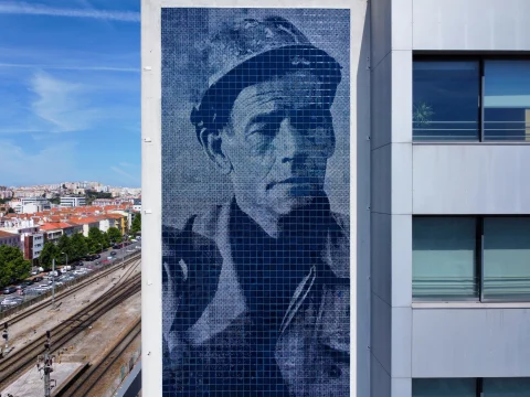 Honrar Quem Trabalha — Tiles work, 2024, Amadora, Portugal