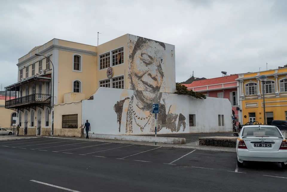 Portrait of Cesária Évora — Walls work, 2019, Mindelo, Cape Verde