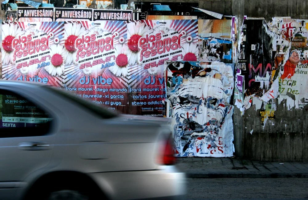 Empty Faces (Street Intervention, c. 2007–08) — Paredes, 2007, Portugal