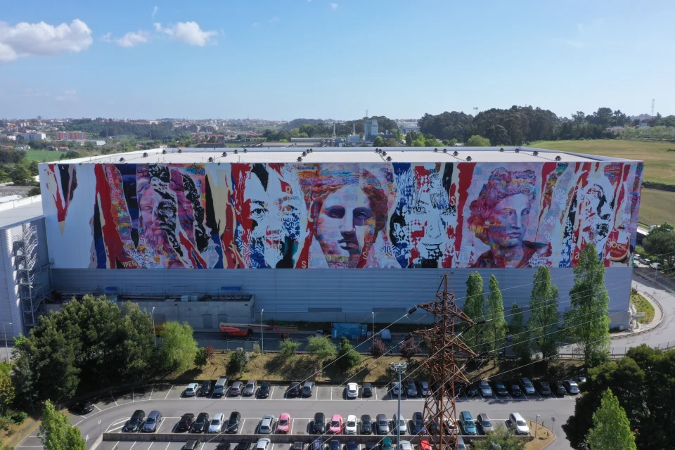 Everyday Gods Vhils Pichiavo Leca Do Bal — Billboards work, 2019