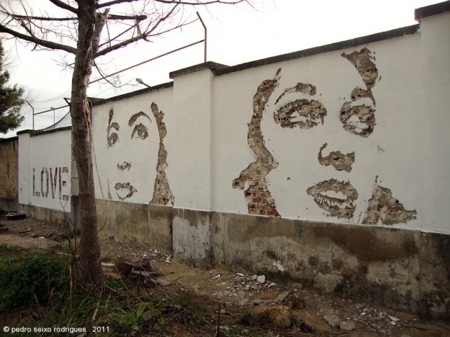 Orelha Negra - M.I.R.I.A.M. X Vhils — Explosives work, 2011, Lisbon, Portugal