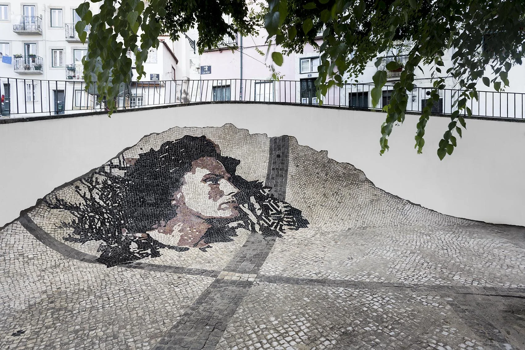 Amália Rodrigues (Calçada) — Tiles work, 2015, Lisbon, Portugal