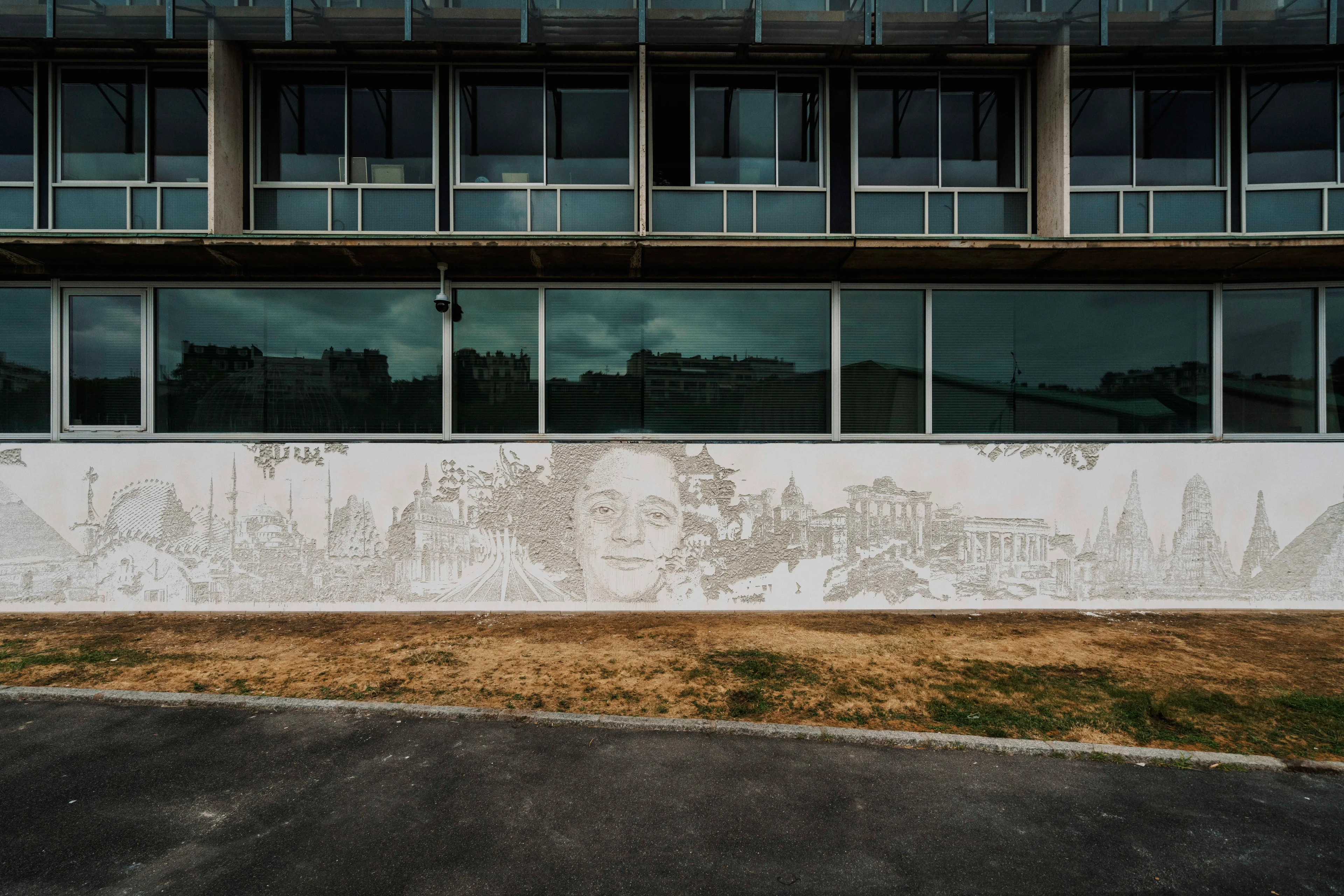 Substratum, UNESCO Headquarters — Walls work, 2023, Paris, France